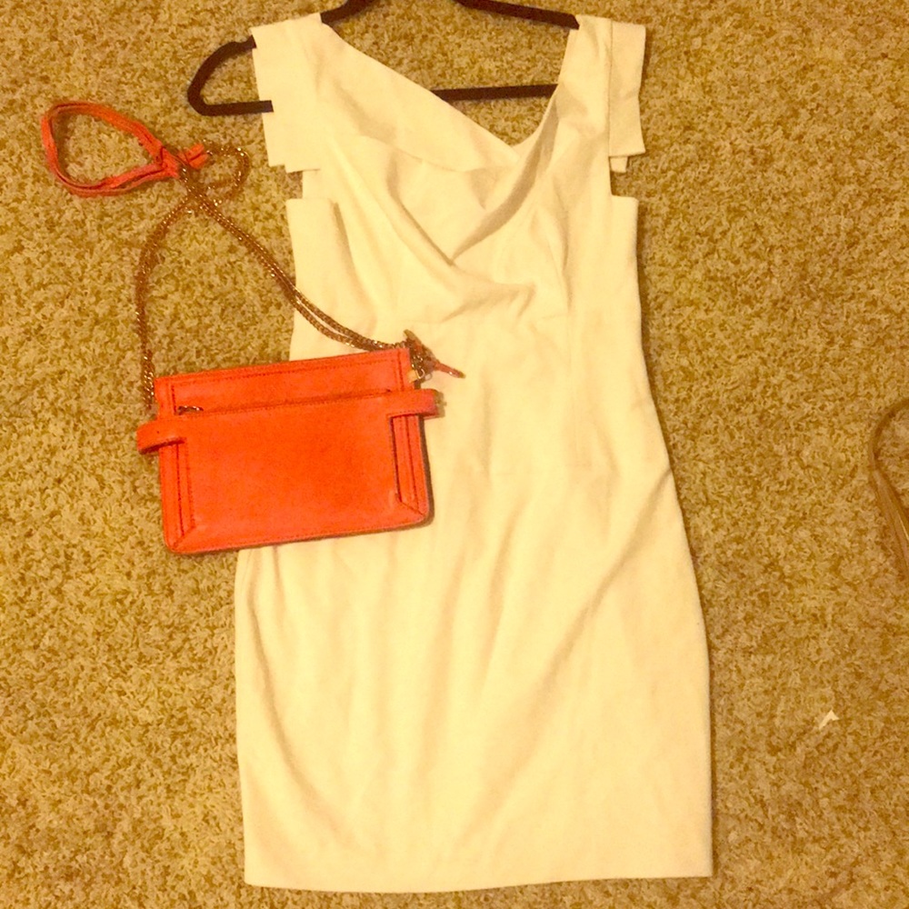 Black Halo Jackie O Sheath Mini Dress White